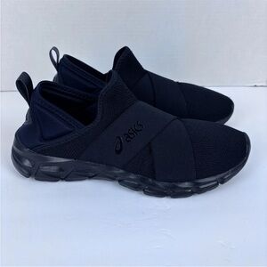 ASICS Mens Quantum Lyte Slip-On Shoes. Size 10 Triple Black NWOB
